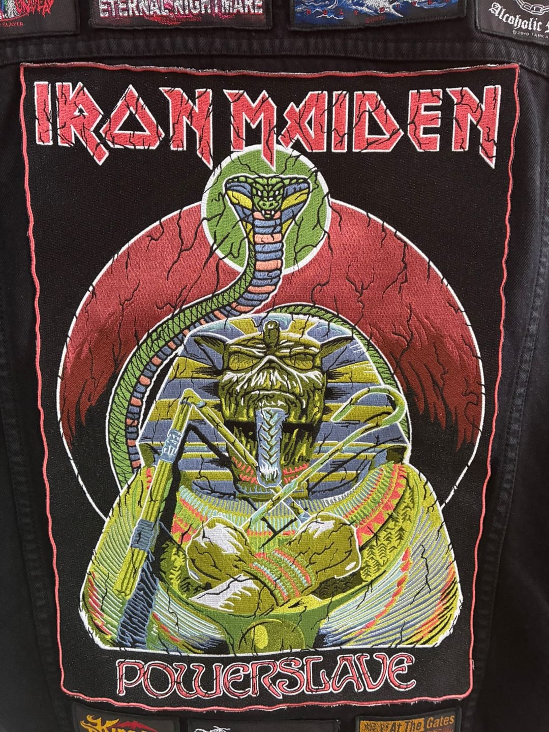 Customer photo review of Iron Maiden - Powerslave - Embroidered Backpatch