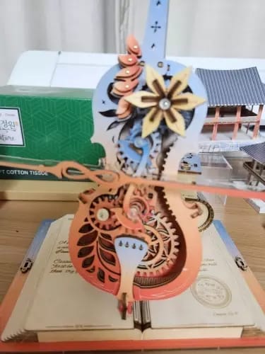 Customer photo review of ROKR Symphony of Gorgeous Dreams Mechanical Music Box 3D Wooden Puzzle