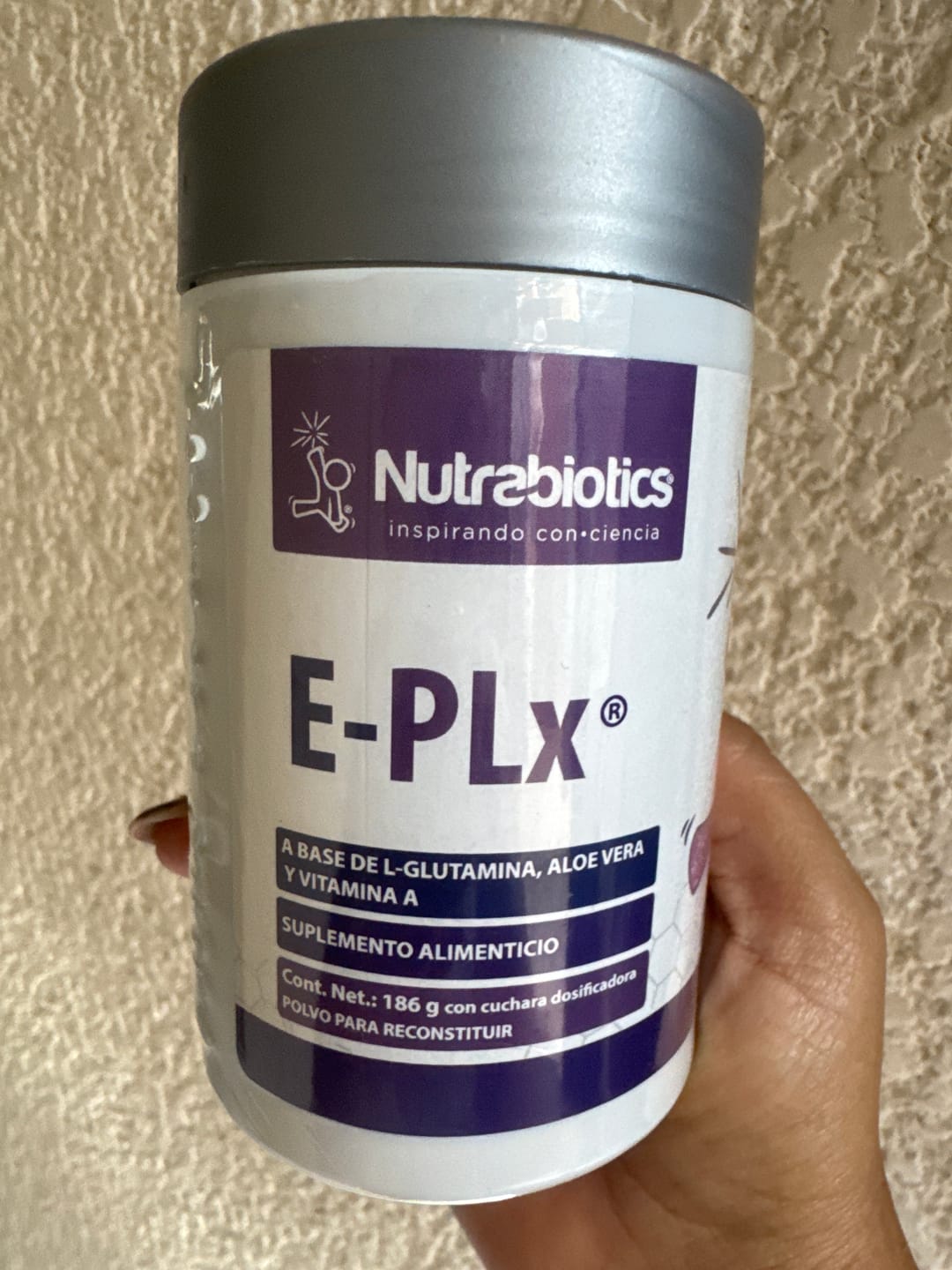 Customer photo review of EPLx - Glutamina - Aloe Vera - Vitamina A - Nutrabiotics