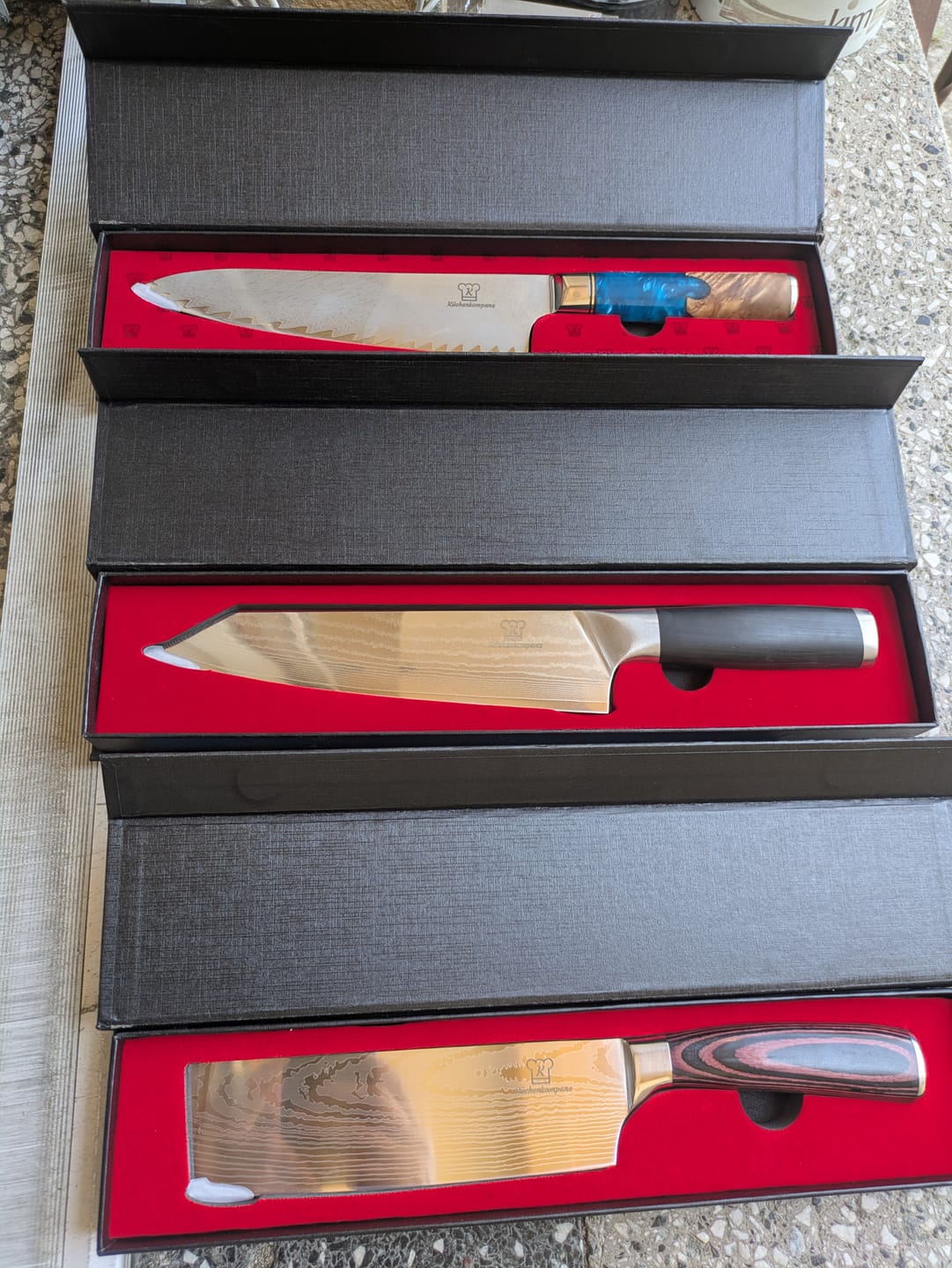 Customer photo review of Aoki Chef Damastmesser