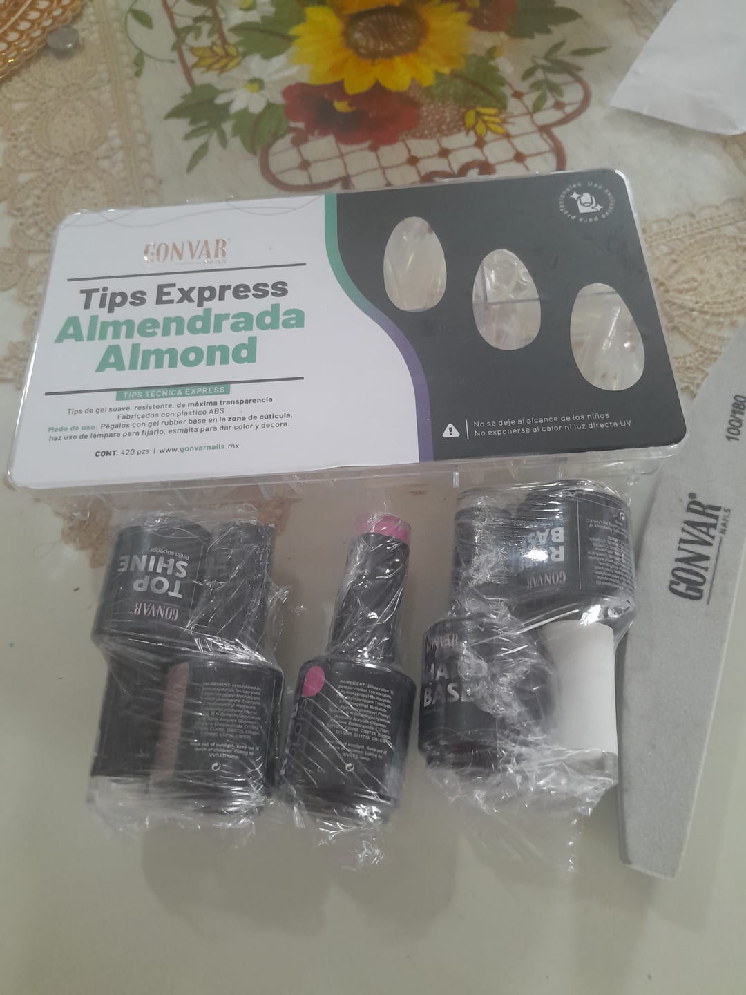 Customer photo review of Tips Soft Gel | Almond Express |  Cristal