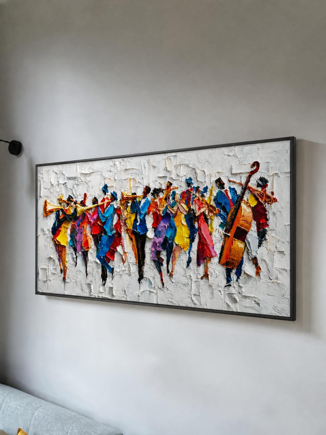 Customer photo review of Chromatic Orchestra Textured Wall Art