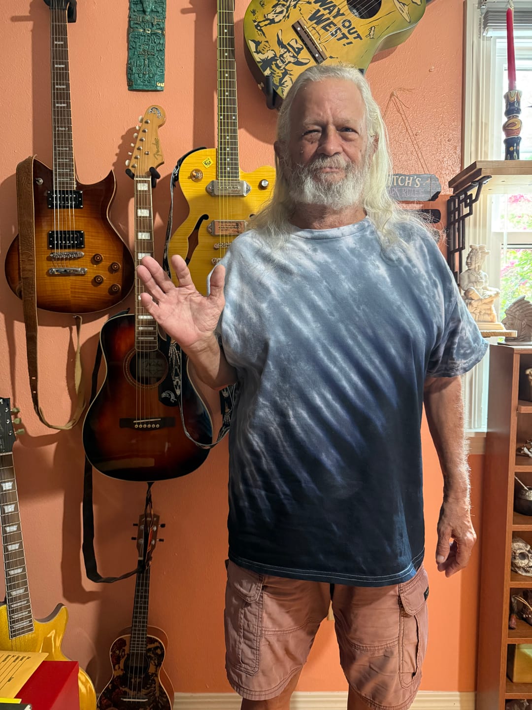 Customer photo review of Moonscape Slope Tie Dye T Shirt