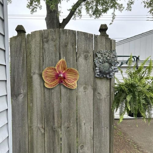 Customer photo review of Orchid Bloom Sculpture