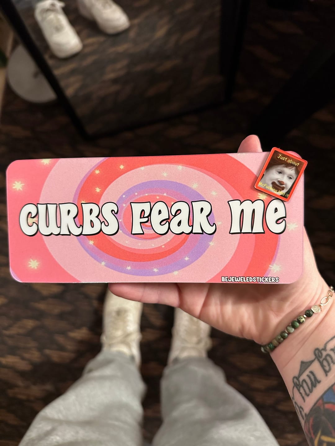 Customer photo review of Curbs Fear Me