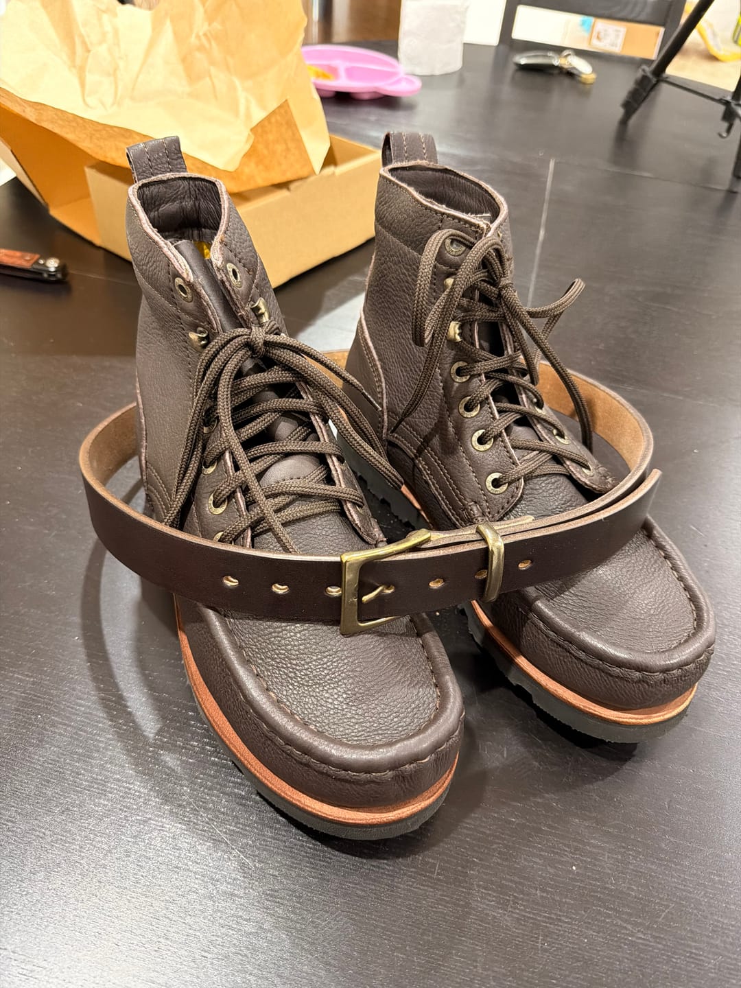 Customer photo review of The Oak Bark Belt