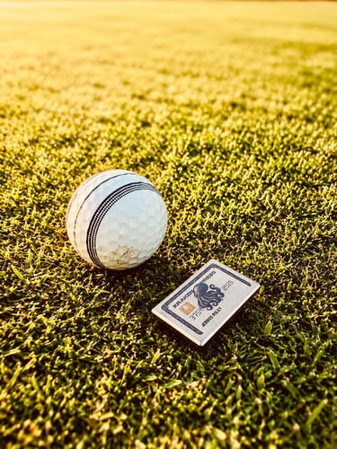 Customer photo review of The Silver Kraken Express Ball Marker | Kraken Titanium Golf Ball Marker