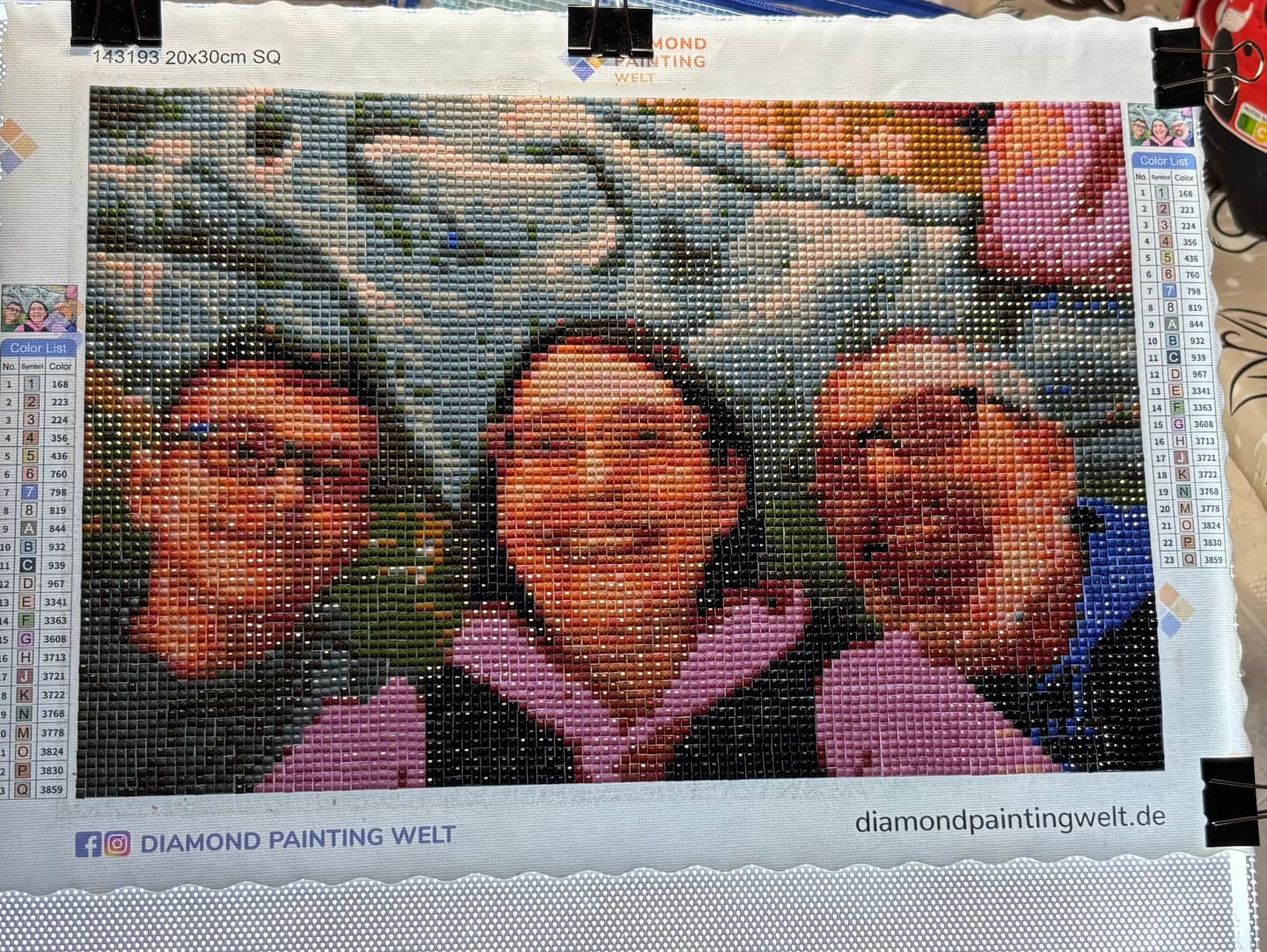 Customer photo review of Diamond Painting eigenes Bild