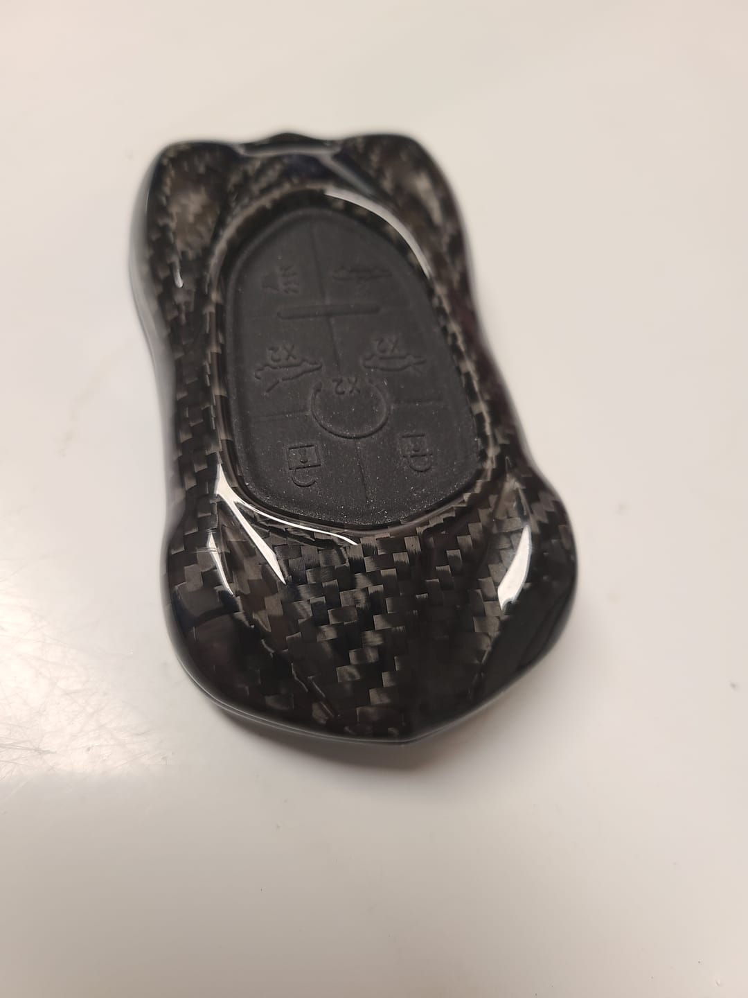 Customer photo review of C8 Corvette Real Carbon Fiber Key Fob Cover – Speed-Form Design (2020-2026)