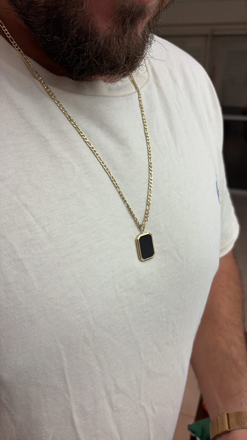 Customer photo review of Agate Necklace for Man