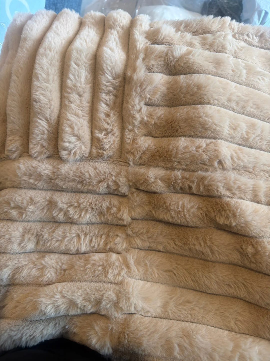Customer photo review of Artificial Plush Throw Pillow Covers, Suitable for Various Occasions Such as Bedding, Home
