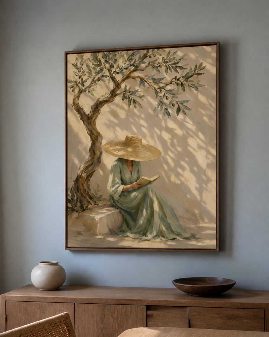 Customer photo review of Expressive Contemporary Art｜Under the Olive Shade