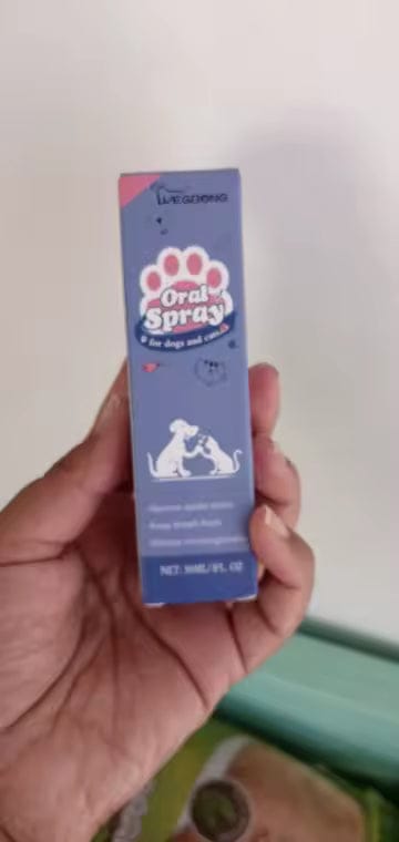 Customer photo review of Elimina el mal aliento de tu mascota en segundos 🐾