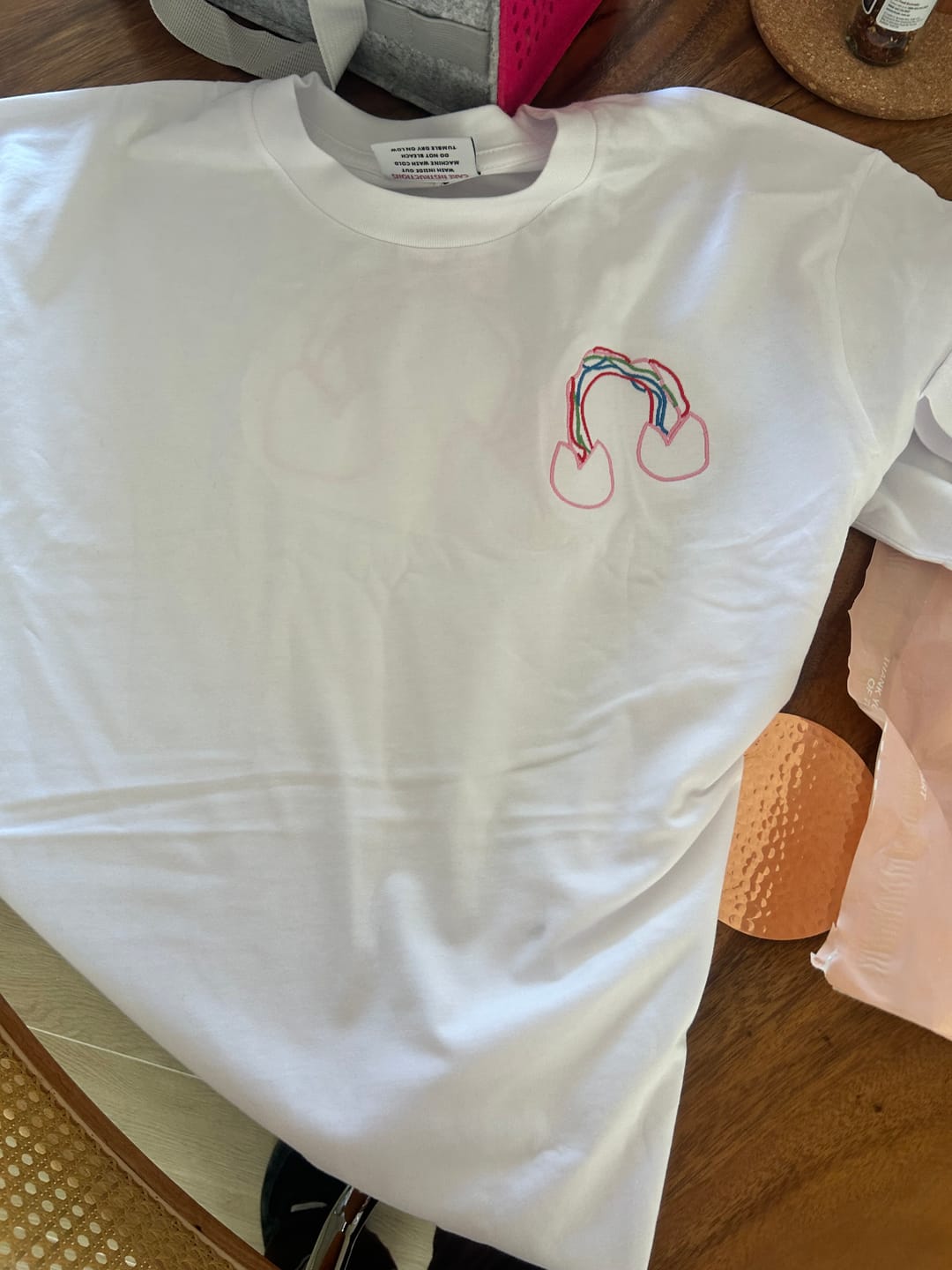 Customer photo review of CUSTOM Men's Kid's Drawing T-shirt