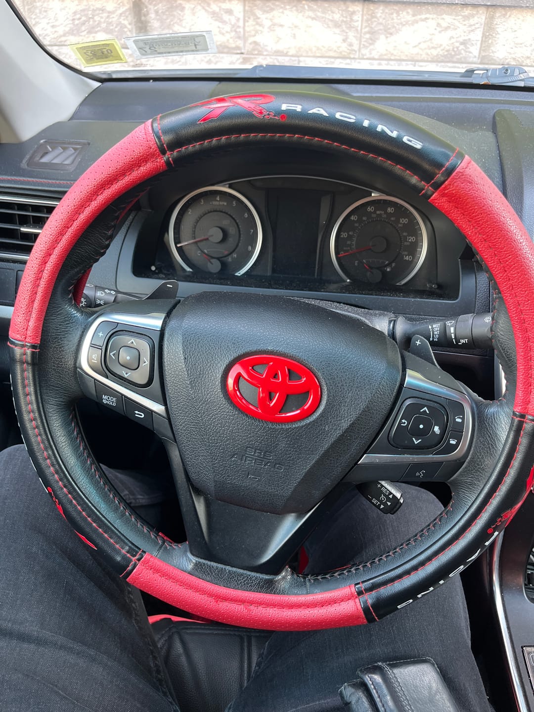 Customer photo review of Steering Wheel Emblem Overlay
