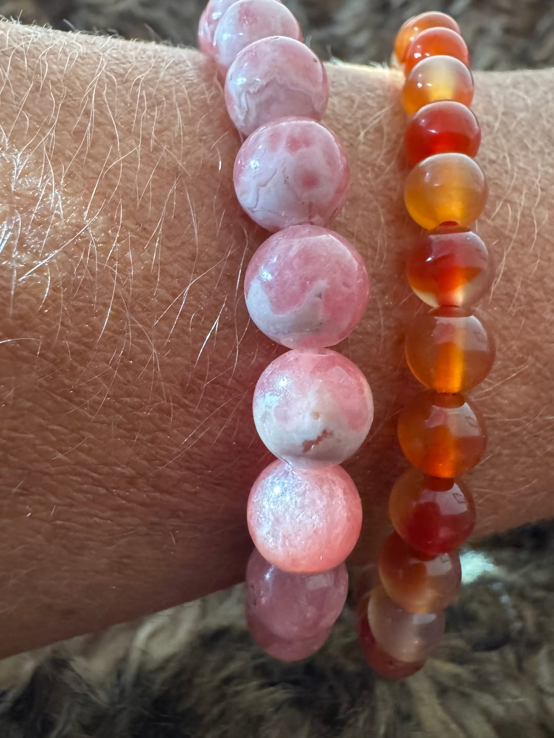 Customer photo review of Bracelet Rhodochrosite