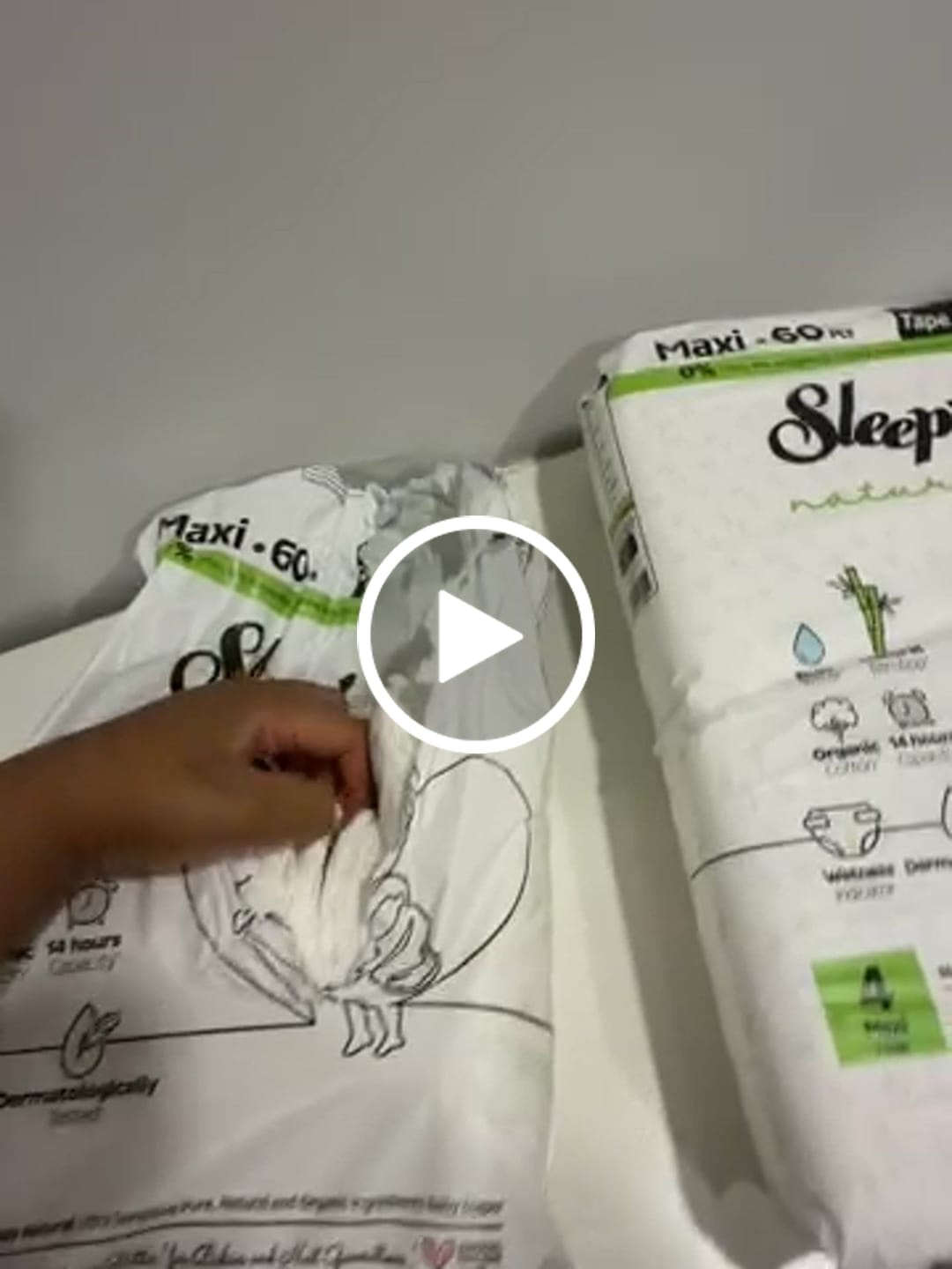 Customer video review of Sleepy Natural Diapers