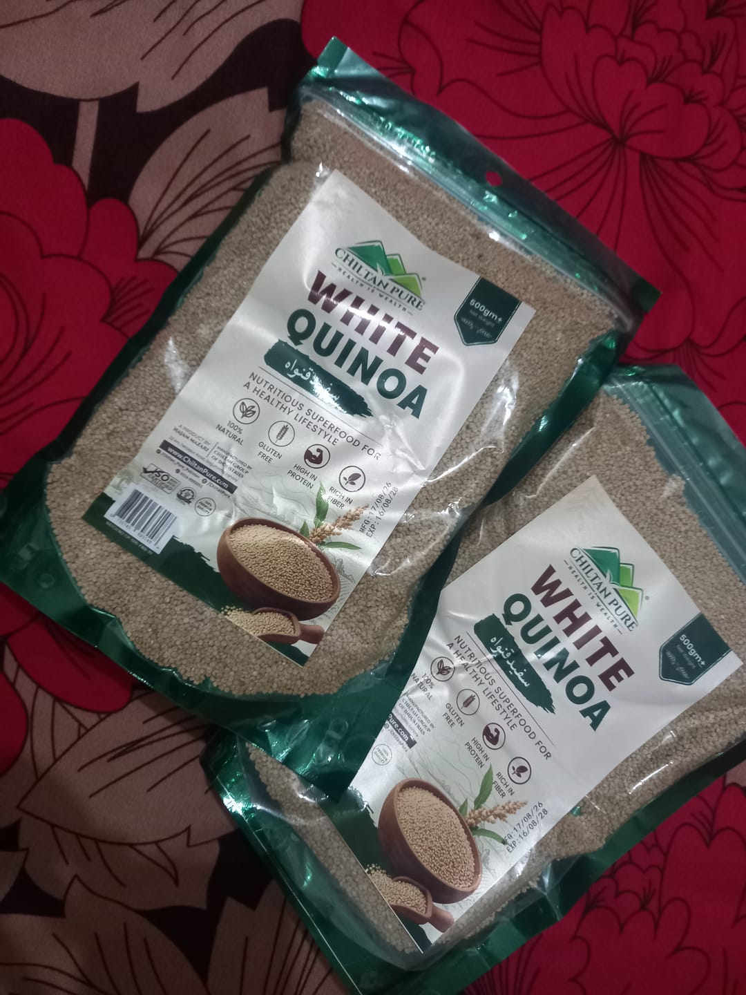 Customer photo review of Quinoa - More Fiber, More Protein - The Better Grain for Every Meal - A Perfect Alternative to Rice