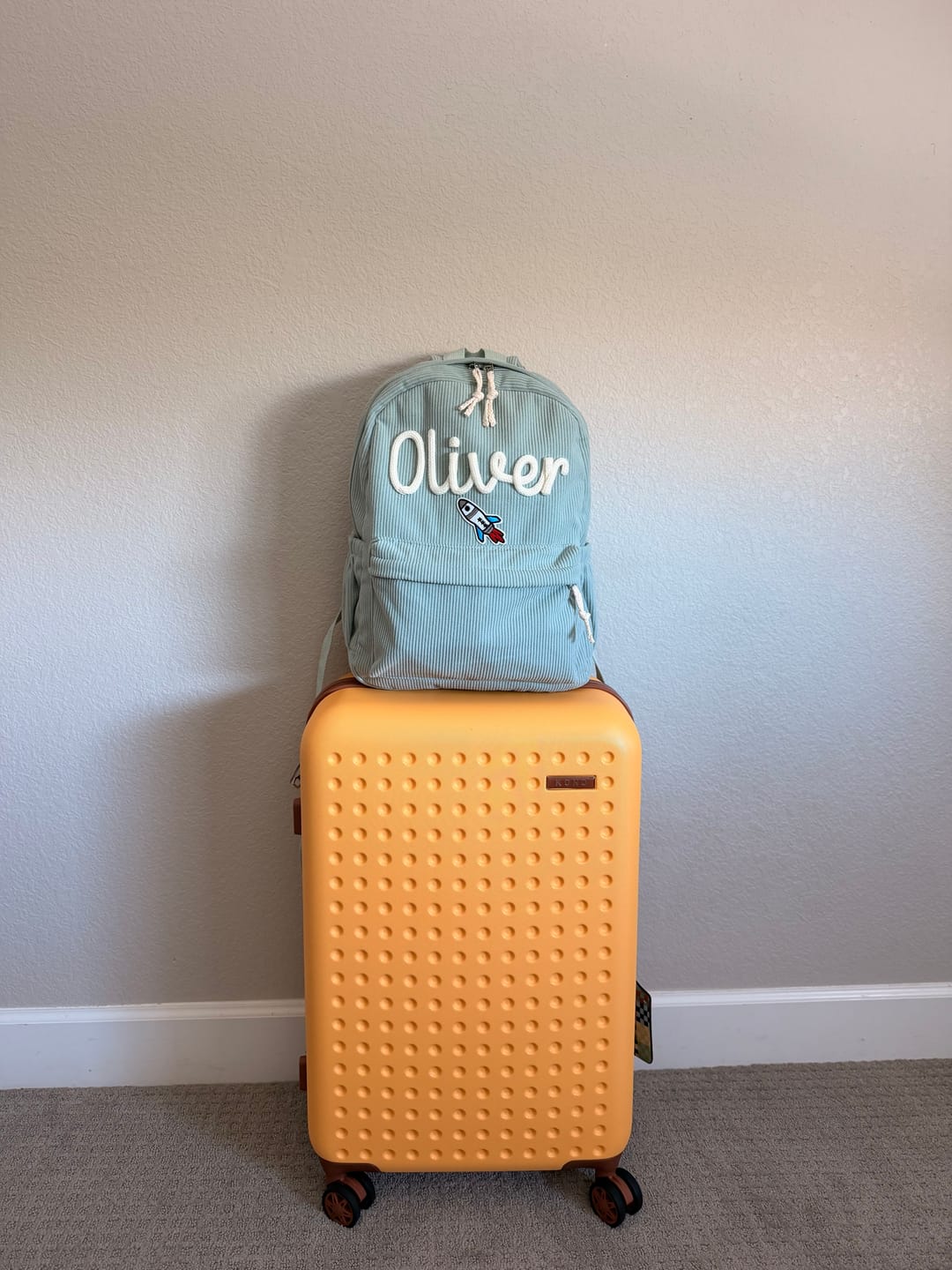 Customer photo review of K&C - Personalized Knitted Backpack