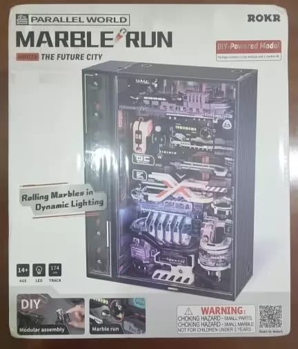 Customer photo review of ROKR Parallel World Marble Run The Last City & The Future City