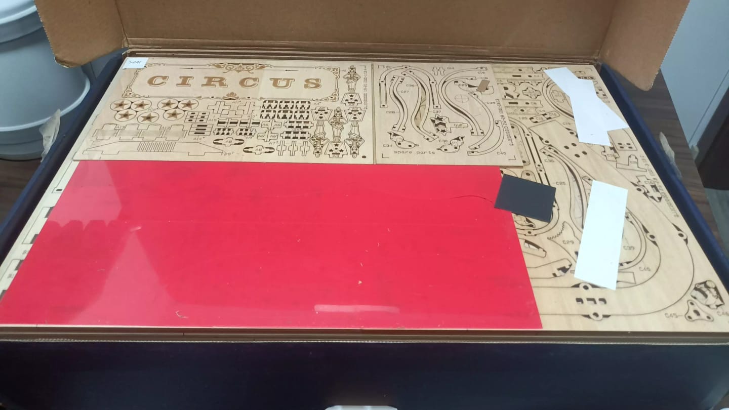 Customer photo review of Wooden Pinball Machine Kit – ROKR EG01 DIY Arcade Game