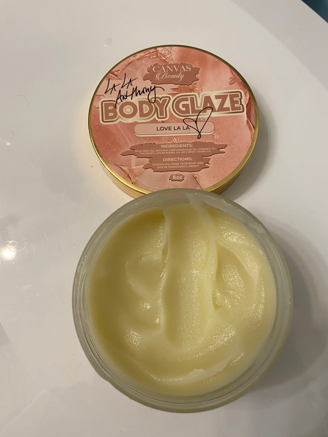 Customer photo review of CANVAS x LALA ANTHONY LIMITED EDITION COLLAB: LOVE LA LA BODY GLAZE