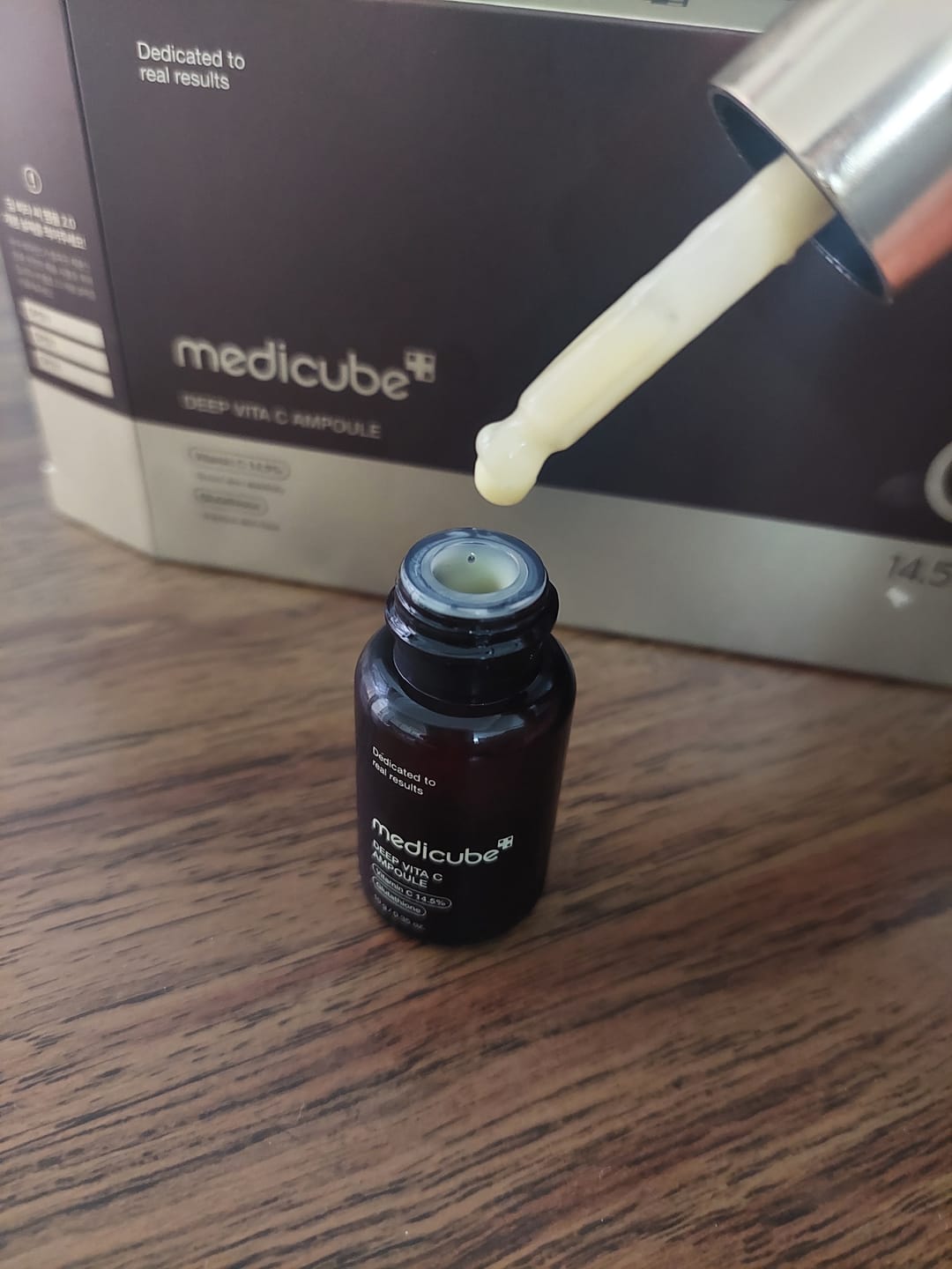 Customer photo review of MEDICUBE - Deep Vita C Ampoule de 30 GR | 3 PCS Suero Iluminador y Antimanchas