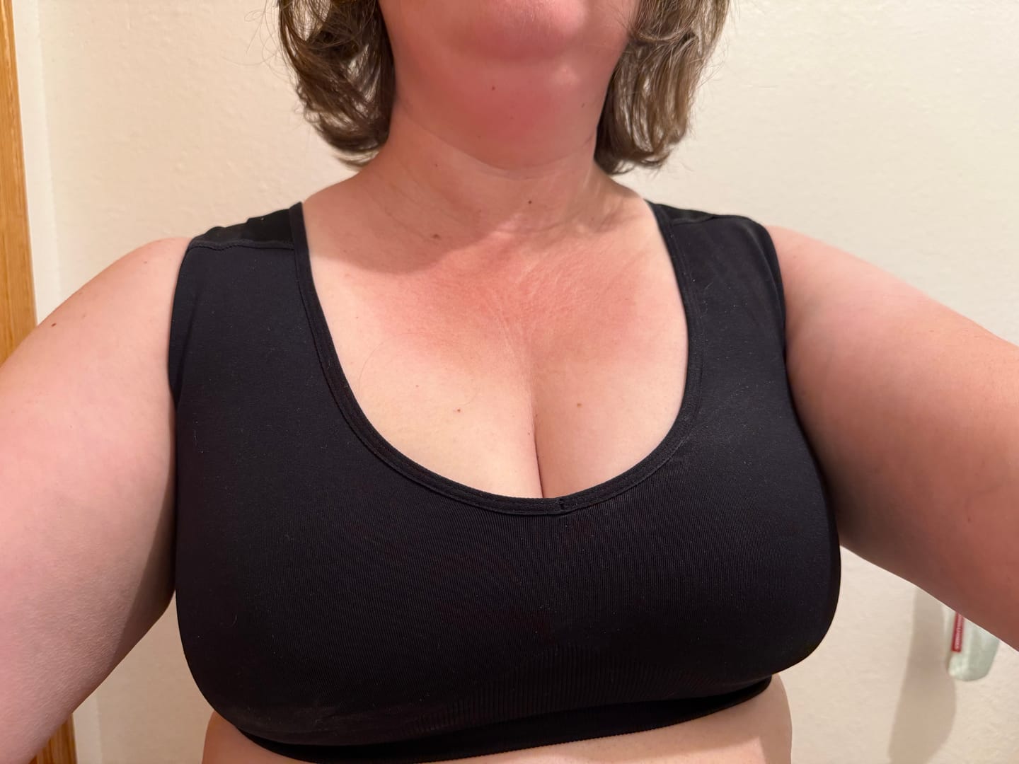 Customer photo review of AlignMe Pullover Posture Sports Bra For Women