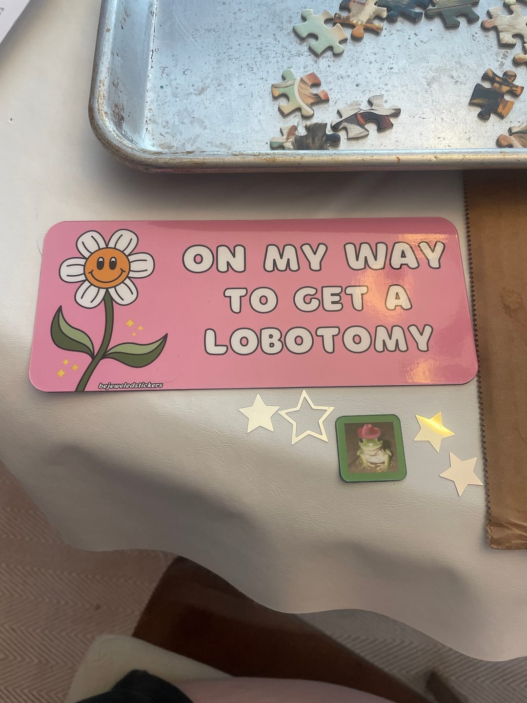 Customer photo review of On My Way To Get A Lobotomy