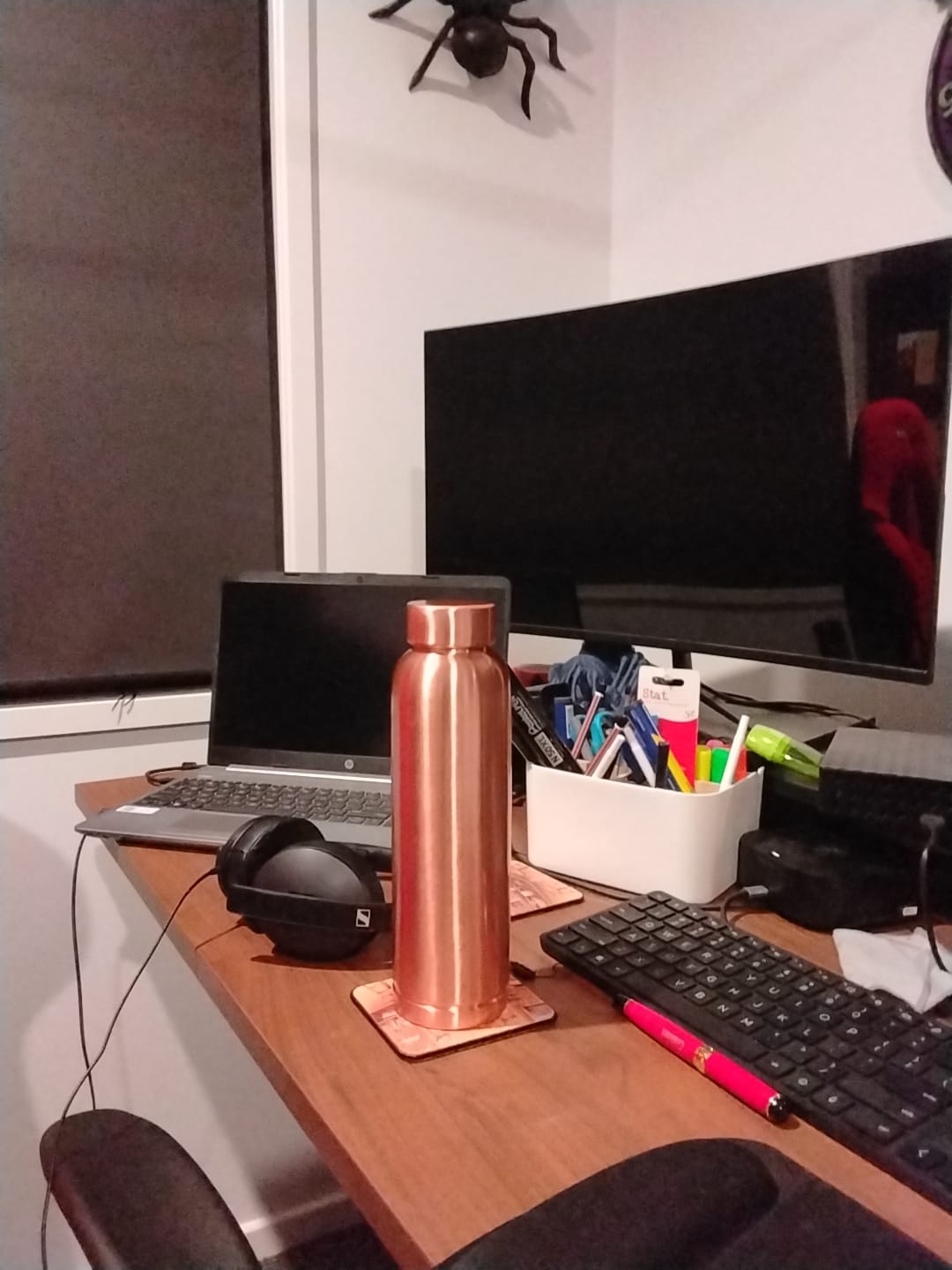 Customer photo review of Polished Copper Water Bottle 950ml