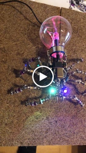 Customer photo review of Plasma Spider Model Kit – Cyberpunk 3D Metal Puzzle