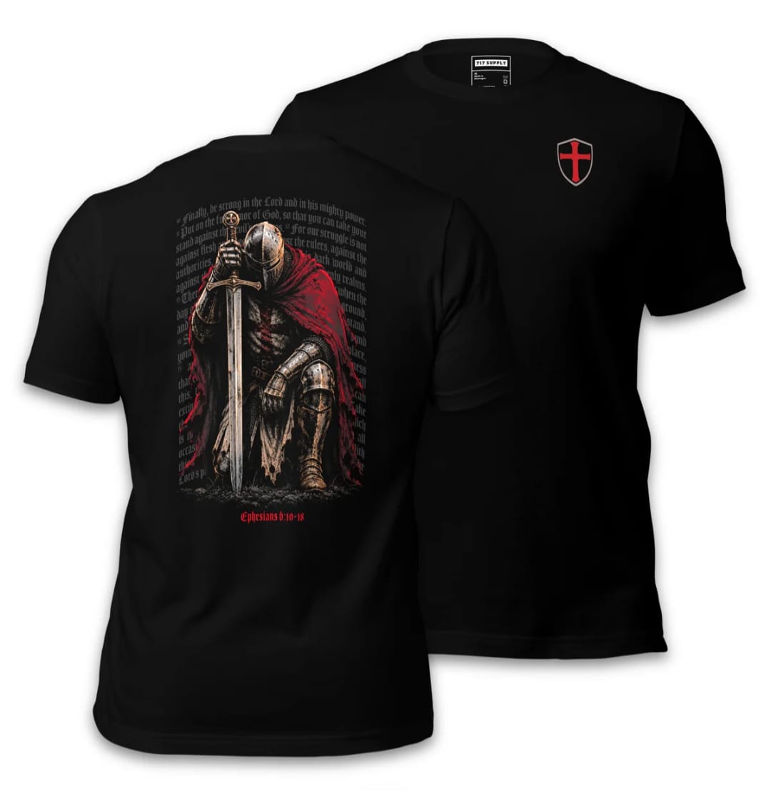 Customer photo review of Armor of God Shirt