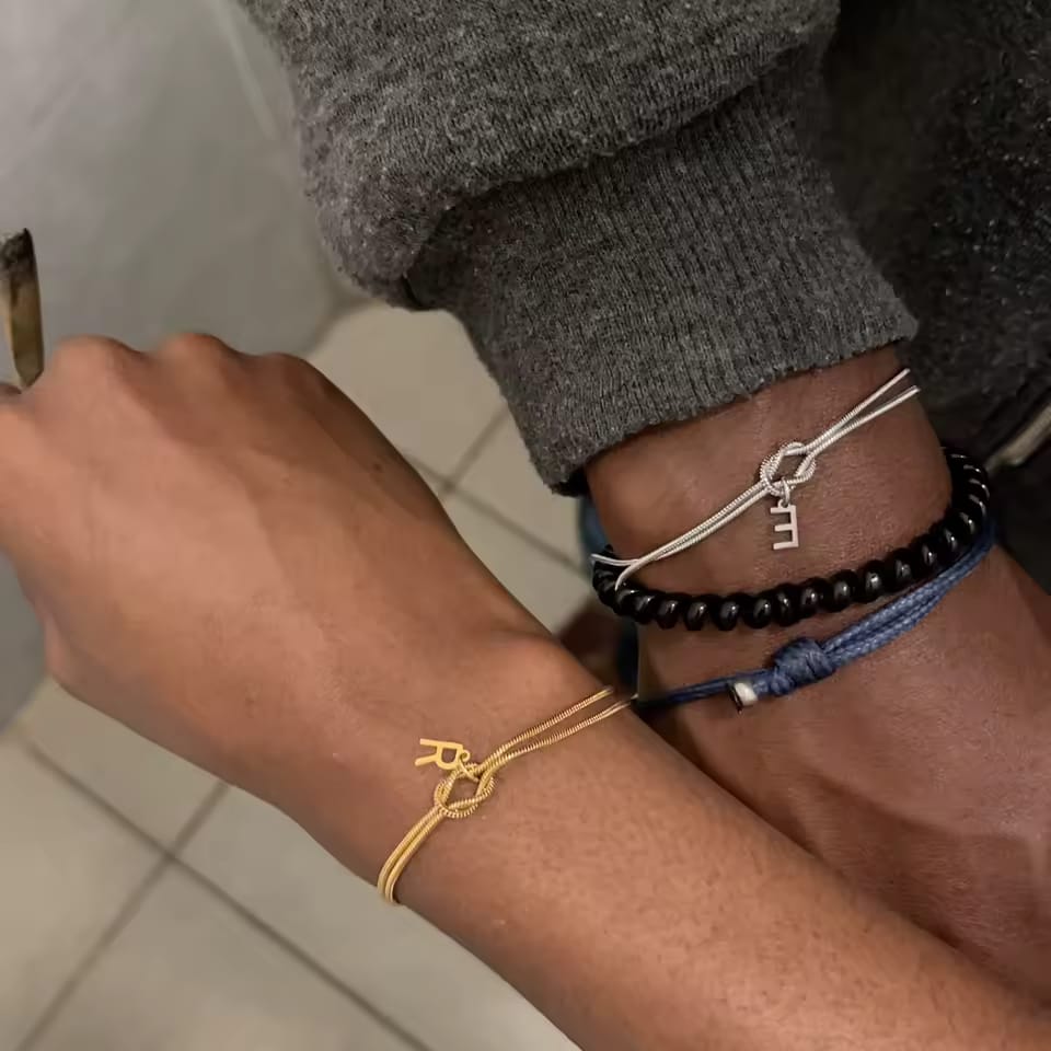 Customer photo review of Forever Entwined Initial Bracelet