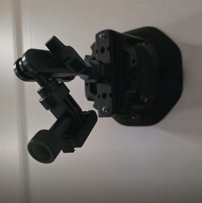 Customer photo review of 4.5" Electric Suction Cup Camera Mount