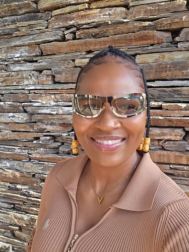 Customer photo review of Era Million Sunglasses - Silver (Worn by Zinhle on the L’tido Podcast)