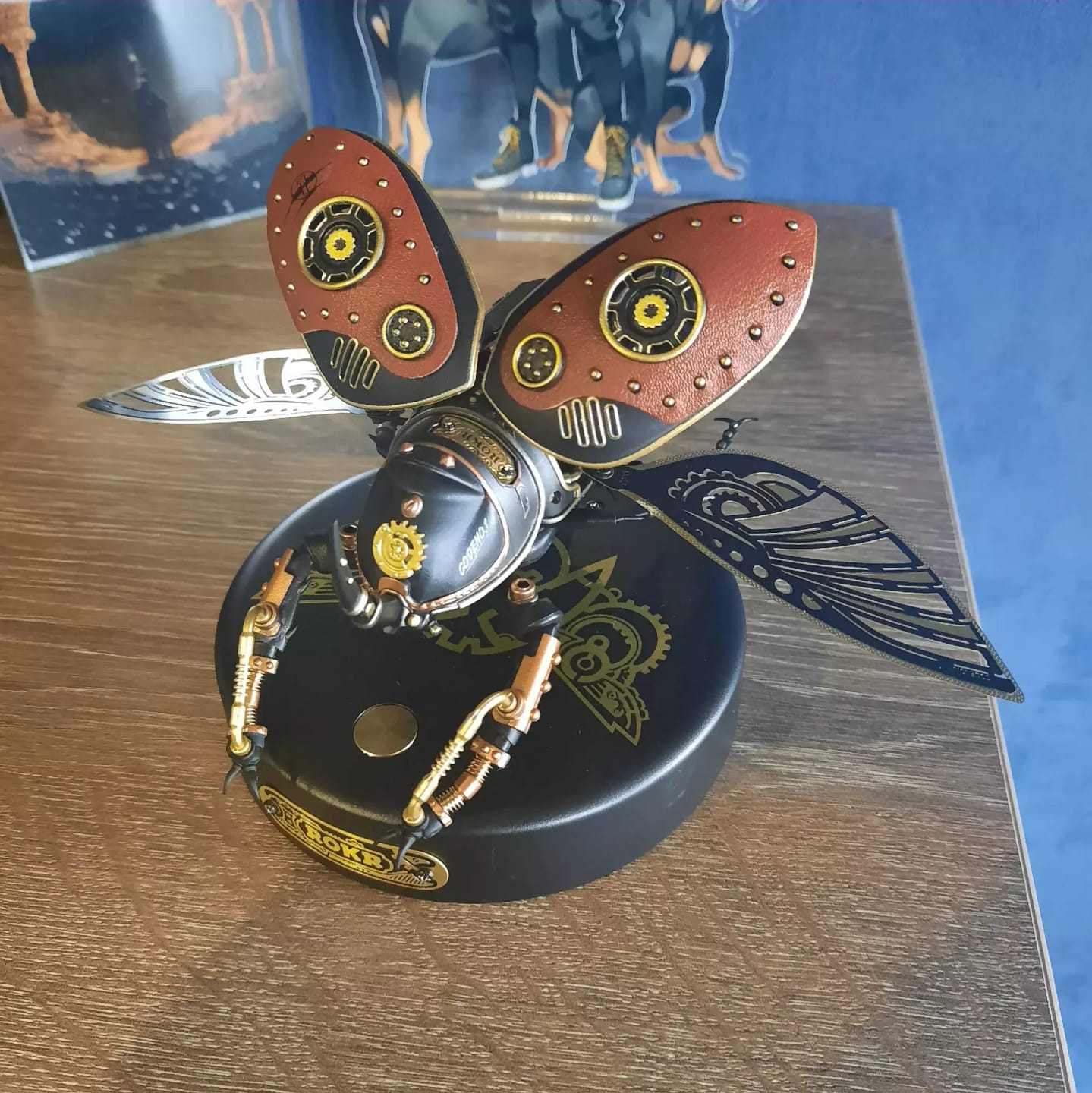 Customer photo review of ROKR Rhinoceros Beetle MI01 Mechanical 3D Puzzle Kit