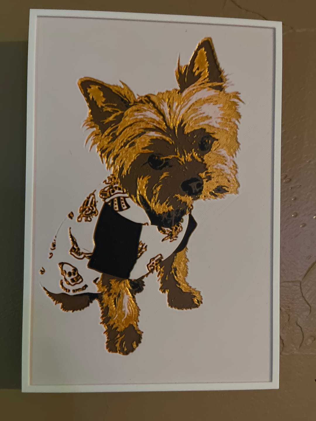 Customer photo review of Custom Layered 3D Portrait | Personalized Memorial Keepsake | Pet Lover Gift