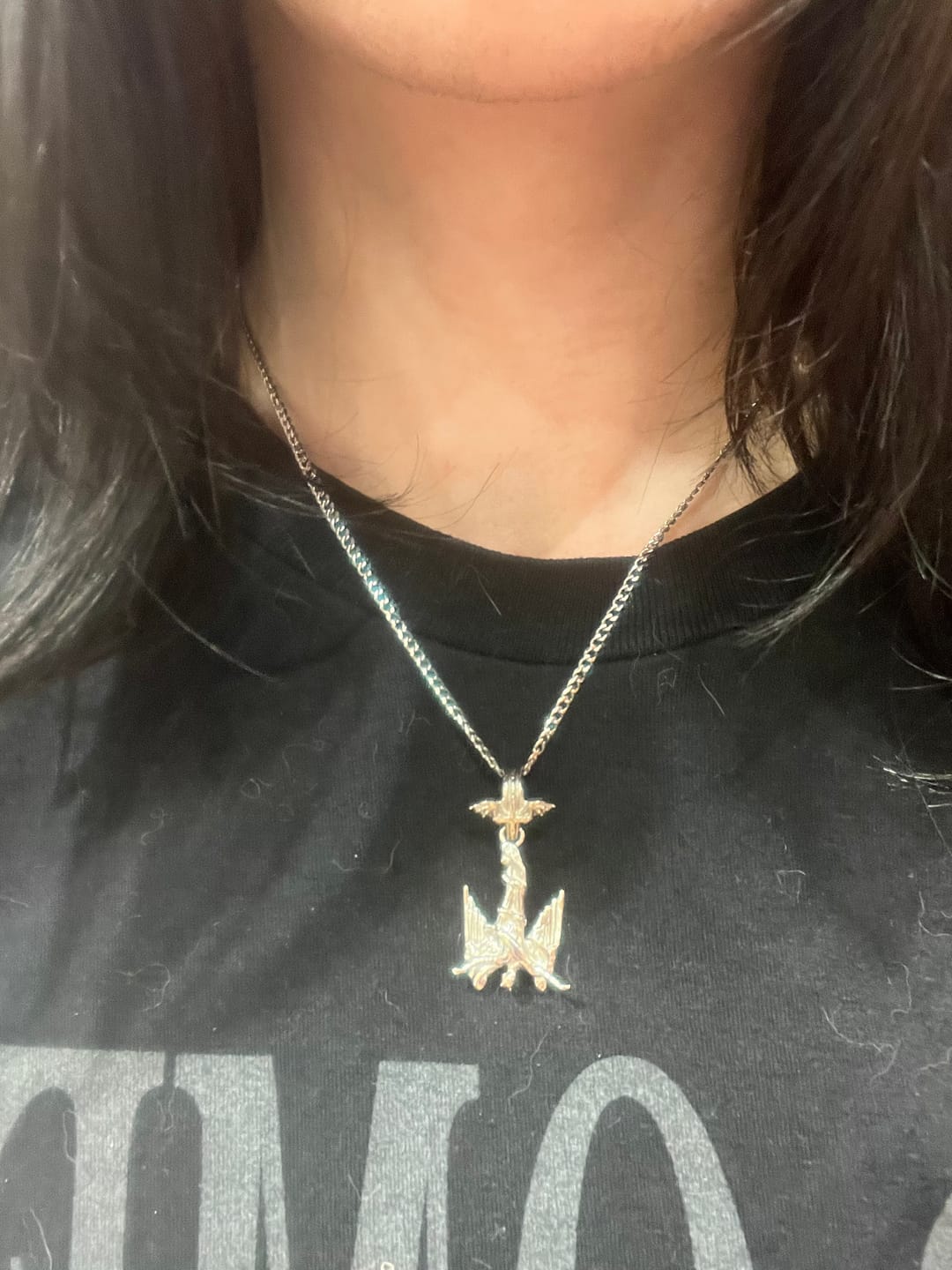 Customer photo review of FALLEN ANGEL PENDANT