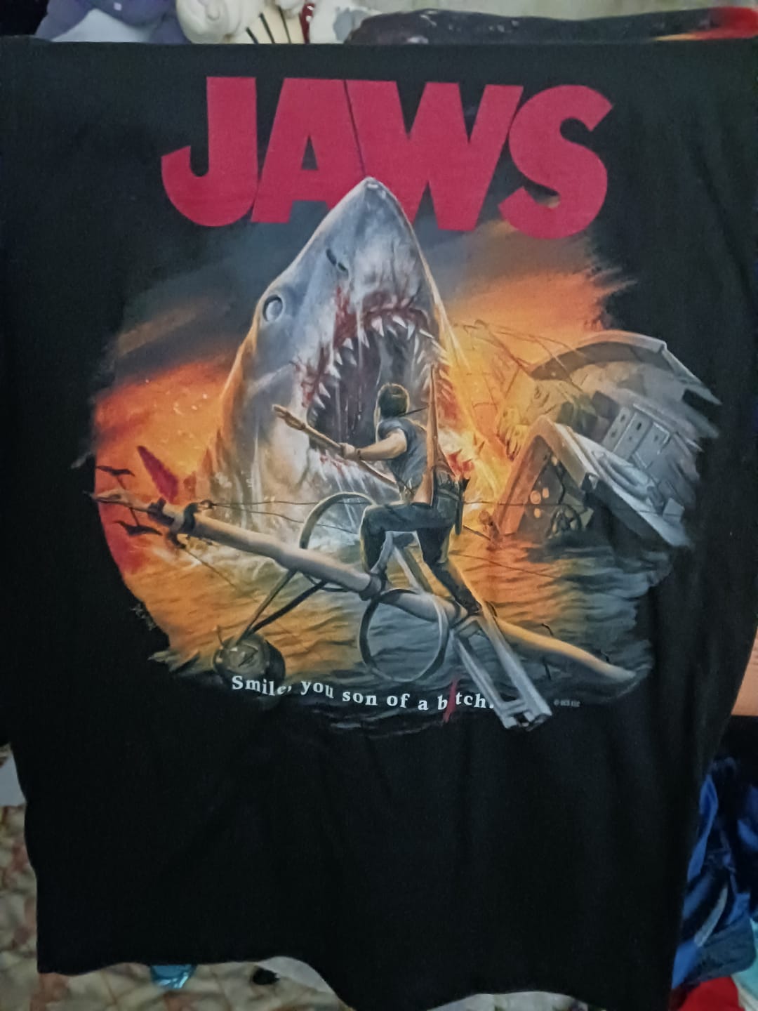 Customer photo review of JAWS - T-SHIRT
