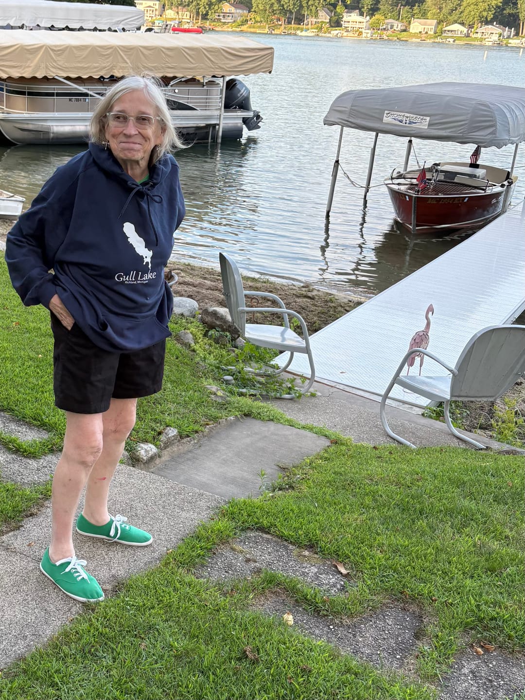 Customer photo review of Lake Custom Hooded Sweatshirt