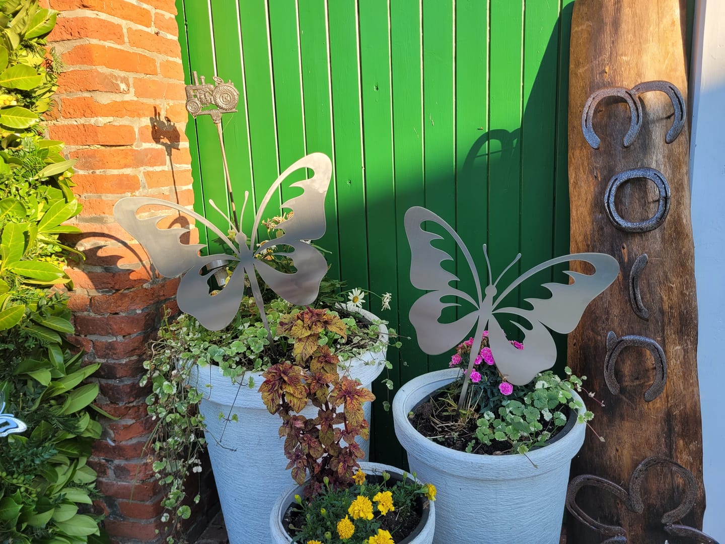 Customer photo review of Gartenstecker Schmetterling V2