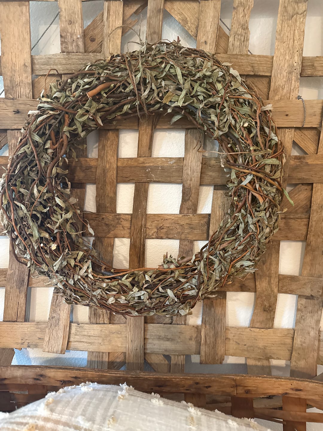 Customer photo review of Curly Willow Wreath