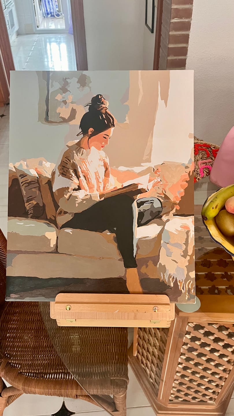 Customer photo review of Quiet moments | Paint by Number