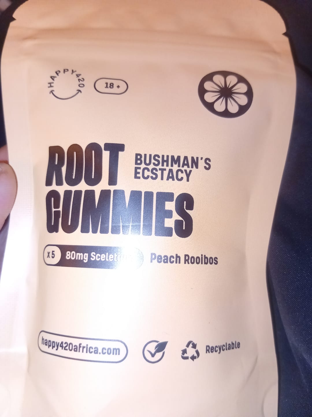 Customer photo review of Root Gummies – Peach Rooibos