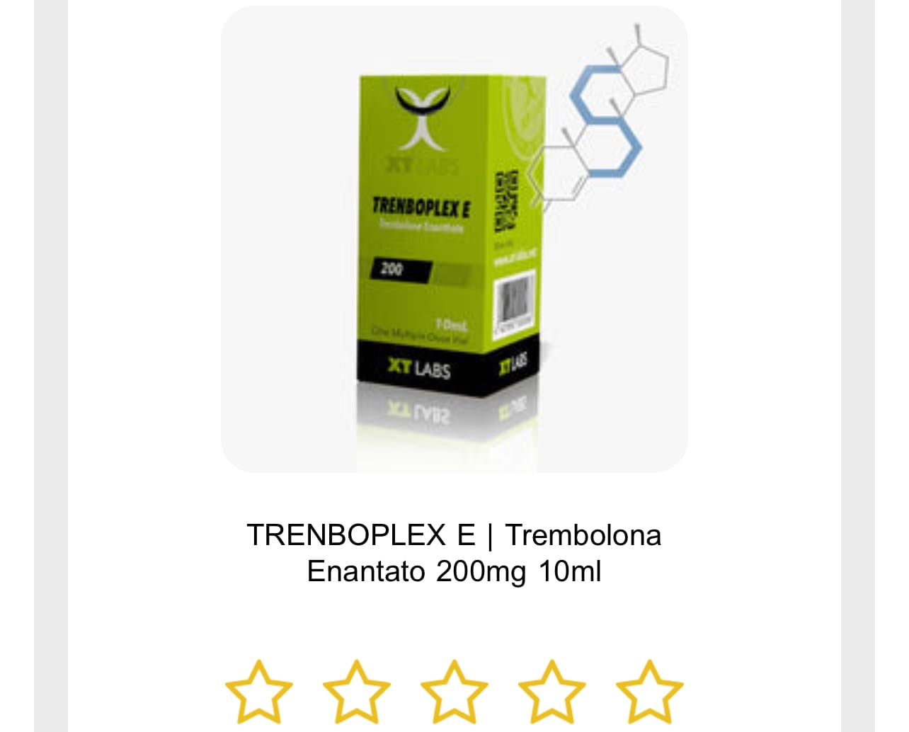 Customer photo review of TRENBOPLEX E | Trembolona Enantato 200mg 10ml