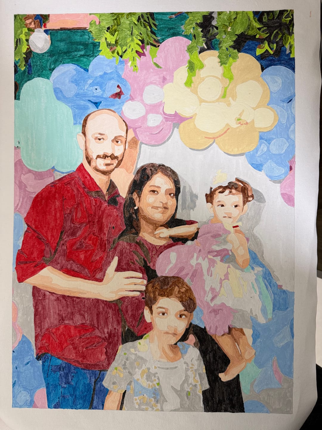 Customer photo review of Customized Paint by Numbers Kit - Paint Your Own Photo
