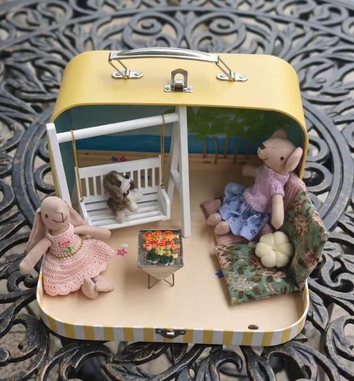 Customer photo review of Dollhouse BBQ Grill & Skewer Set - 1:12 Scale Outdoor Accessories | Choose from Full Set (Grill + 3 Skewers), Grill Only, or Skewers Only