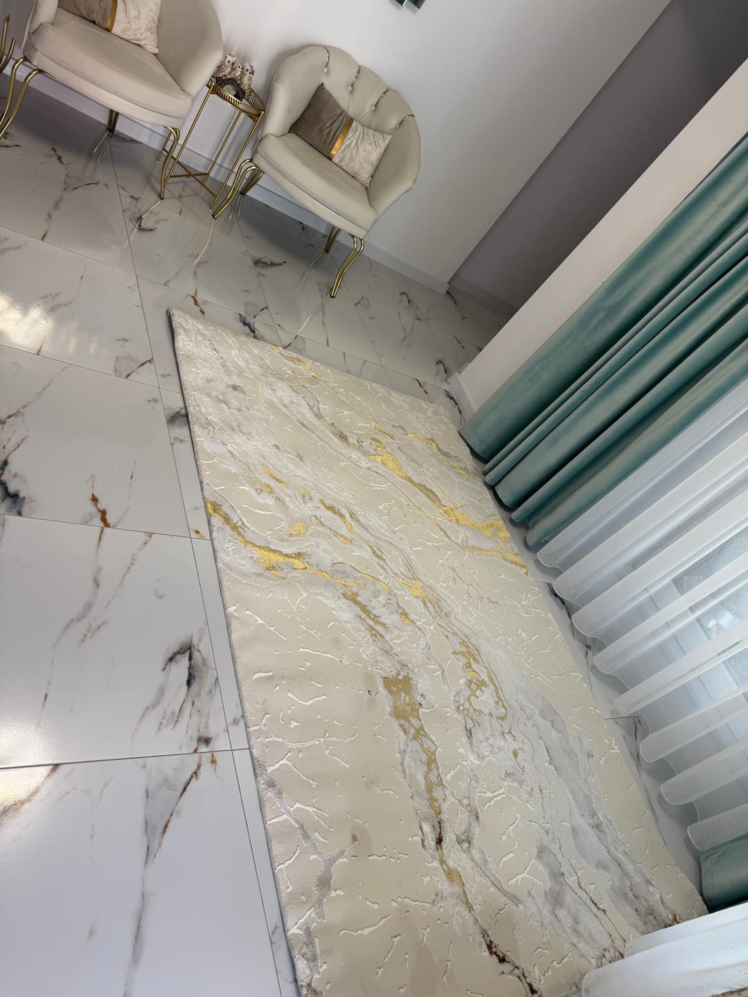 Customer photo review of Covor Asia Luxor 251 Crem Galben Gold Living, Modern ,Premium