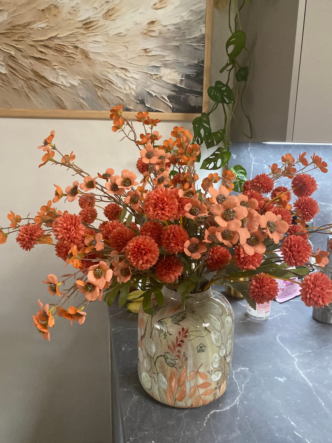 Customer photo review of Wax Arrangement - Terracotta