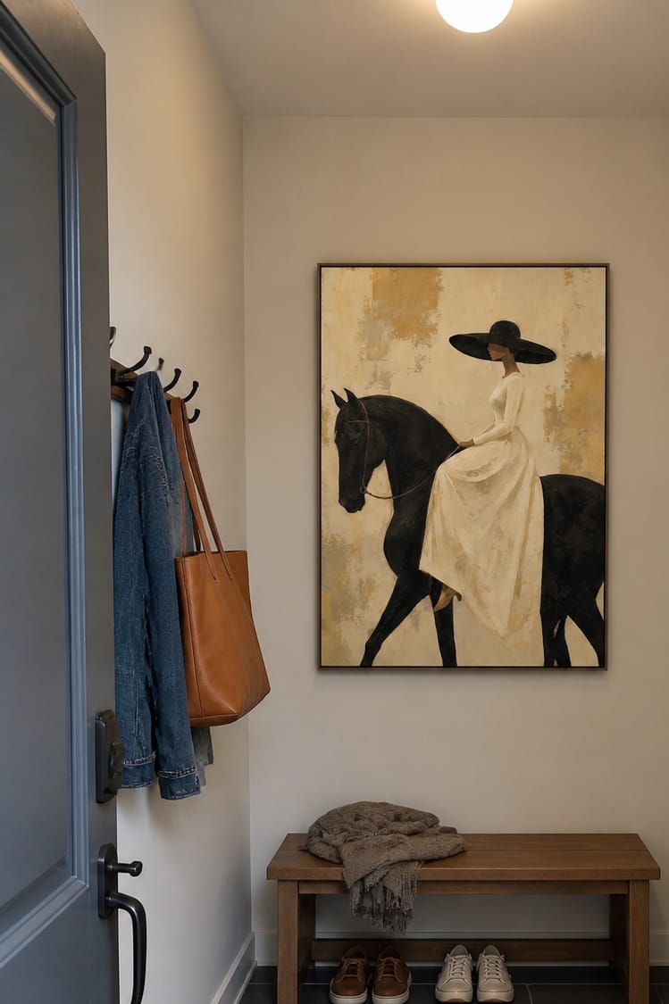 Customer photo review of Vintage Americana Art｜Ivory Shadow Rider